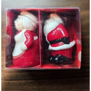 St Nicholas Square Mr Mrs Santa Salt Pepper Shakers Kohl’s Christmas